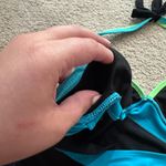 a.n.a  Black Tankini Top Swimwear Women’s Plus Size 16W Halter Top Style Ties Photo 4