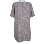 ZARA Brown and Black Houndstooth Mini Shift Dress Size Large Preppy Mini Dress Photo 1
