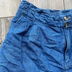 American Eagle  Paper Bag Denim Shorts | Lightweight | Size 12 | Pockets | EUC Photo 3