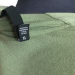 Athleta  Parana V Neck Wrap Sweatshirt Cardigan/ Eucalyptus Olive Oversized Nwot Photo 8