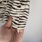 Motel Rocks MOTEL rock brown zebra print crop top size M Photo 3