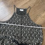 Lou & grey Sleeveless Jumpsuit Black White Boho Festival Pockets ~ Size M Photo 12