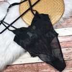 Victoria's Secret Vintage VS gold label beaded embroidered bodysuit lingerie women’s size 34 Photo 3