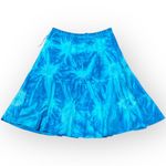 Vintage Studio West Blue Tie Dye Skirt Size Medium Boho Hippie Festival Photo 1