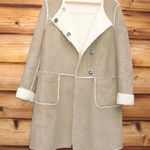 Armani Jeans Faux Shearling Jacket Coat 2 Tan Photo 0