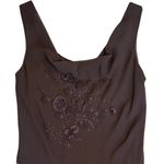 Sue Wong Nocturne Brown Maxi Dress‎ Formal Evening Embroidered Applique Sz 6 Photo 3