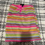 Revolve Forever 21 Pink Multi Colored Knit Bodycon Beach Mini Skirt Photo 1