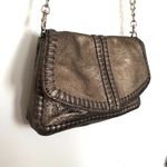 Jessica Simpson Bronze Metallic Leather Convertible Clutch Handbag Purse Photo 0
