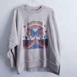 Simply Southern Happy Mind Distressed Pullover Long Sleeve Sweater Photo 1
