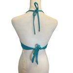 Trina Turk Monaco Ring Halter Bikini Top Teal - Size 10 Photo 3