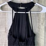 B Darlin B. Darlin Size 1/2 Black Sleeveless Halter Neck Sparkly Lace Overlay Lin… Photo 11