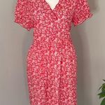 NWT Made‎ With Love ❤️Baby Doll Dress. Size Large. Floral Red Photo 0