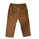 Chico's  Skimmer Sz 3(18) Brown Tencel Lyocell Blend‎ Pleated Crop Pants Plus Size Photo 5
