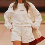 Peppermayo Ivory Sweat Shorts Photo 1