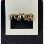 A New Day Gold Tone Hoop Teardrop Twist Earring Set Nickel Free 5 Piece Photo 1