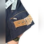 Betty Barclay Collection Moto Jacket – Size 38 (US 8) NWT Blue Photo 2