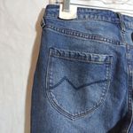 Cleo + Wolf Women's High Rise Straight Dark Wash Button Fly Denim Jean Size 28 Blue Photo 7