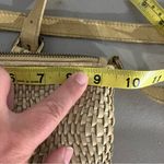 Anthropologie Vilenca Holland cream woven leather crossbody purse 9.5” x 7.5” Tan Photo 11