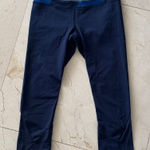 Lululemon  Women's Navy Blue Inspire Running Capri Crop Leggings Pants Sz 6 Photo 0