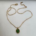 Green Crystal Pendant Necklace for Women Photo 5