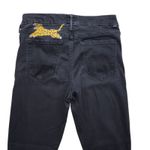 Mother The Looker Jeans Womens 28 Not Guilty Black Denim Ankle Painted Grunge Photo 7