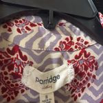 Porridge Anthropologie Top Small Multicolor Mixed Media Boho Medallion Button Up Photo 7