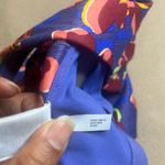 Athleta Floral Racerback Tank Top - Blue and Red Photo 5