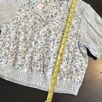 American Eagle , outfitters White and Blue Floral Top NWT Photo 2