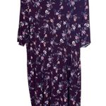 Wall Flower Purple Floral Detail Dress Women’s Size X-Large Soft Stretchy Design! Photo 1