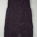Banana Republic  Womens Skirt 12 Purple Corduroy Front Slit‎ Belt Loops Pockets Photo 0