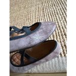 Söfft Shimmer Taupe Suede Mary Jane Flats Women’s Size 9M Leather Tan Photo 9
