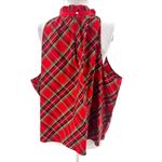 J.Crew Ruffleneck sleeveless cotton poplin top in Good Tidings plaid sz 3x Photo 3