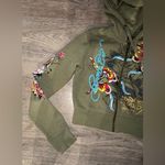Ed Hardy  Cropped Long Sleeve Jacket XS Women’s butterflies & Skulls Photo 1