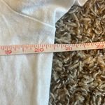 Rue 21 White Pink Faux Fur Fluffy Hello Crew Neck 100% Cotton T-Shirt Top XL Photo 5