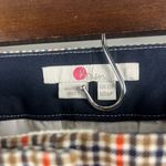 Boden 7/8 plaid orange brown pants size 6 petite Photo 2