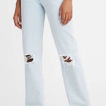 Levi's LEVI’S Low Pro Straight Jeans – Charlie Won Light Wash, Distressed | 27 Photo 0