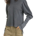 Free People Sz M  NWOT $250 MSRP Tasha Thermal Shirt Photo 0