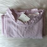 Bohme  Ruffle Short Sleeve Top in Rose Size Small Photo 14