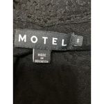 Motel  Womens Black Sleeveless Leopard Slit Open Back Cami Midi Slip Dress Size S Photo 3