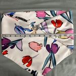 New Rotate Birger Christensen Bandana 4 / S Satin Strapless Handkerchief White Photo 6