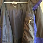 The North Face Blue and Black Hooded Windbreaker Jacket Women's Size Medium Photo 7