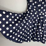 Modcloth iXiA Sundress  Summer Traveling Cupcake Dress Navy & White Polka Dots Photo 3