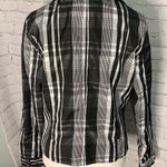 Black Rivet  - Black and White Plaid Zipper Jacket - L Photo 1