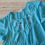 Only Necessities Embroidered Bib Seersucker Lounger Blue/White 4X, 34/36 Blue Photo 4