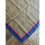 Echo Vintage Square 100% Silk Scarf Classic Plaid 34” X 34” Photo 2