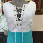 Trina Turk Miss Brady Colorblock Lace-Up Shift Dress ~ Size 2 💛🍄 Photo 2