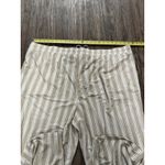 Belle Beach by Kim Gravel Tall Cabana Knit Cropped‎ Beach Pant Size 3X Tan White Photo 9