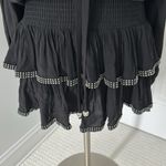 Muche Muchette Black Rhinestone Trim Smocked Waist Dress Size undefined Photo 4