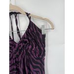 L8ter ‎ Y2K Retro Zebra Print Milk Maid Maxi Dress Women Medium Purple Whimsigoth Photo 7