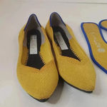 Rothy's  Shoe Size 5.5 Yellow Rubber Woven Pointed Toe closed heel Shoes Photo 1